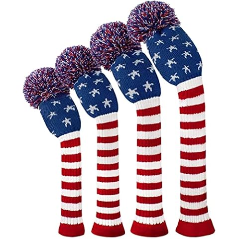 Knit Woods Golf Head Covers, Set of 4 Cover
