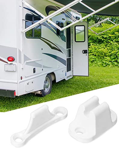 QWORK® 2 Stück Türfeststeller für Wohnmobil und Wohnwagen, Robust Kunststoff Türhalter Wohnmobil Wohnwagen Zubehör (mit Schrauben)