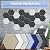 SHJADE Self-Adhesive Acoustic Panels, 12 Pcs 12" X 10" X 0.4" Sound Absorbing Panels, High Density Hexagon Acoustical Wall Padding(Silver Grey)