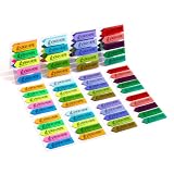 1200 Pcs Sign Here Tabs, 20 Assorted Colors Arrow Page Markers, Colored Signing tabs for Office Document...