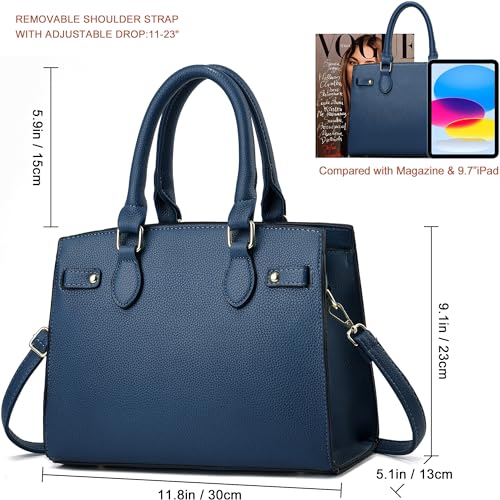 Image of DMICXEL Tote Bag Crossbody Purses for Women Shoulder Handbag PU Leather Top Handle Satchel Bags
