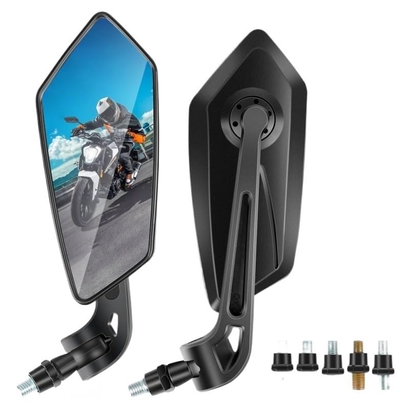 Lusterka wsteczne Motocyklowe Lusterka Wsteczne | Regulowana kierownica do skutera Motocross 8/10mm