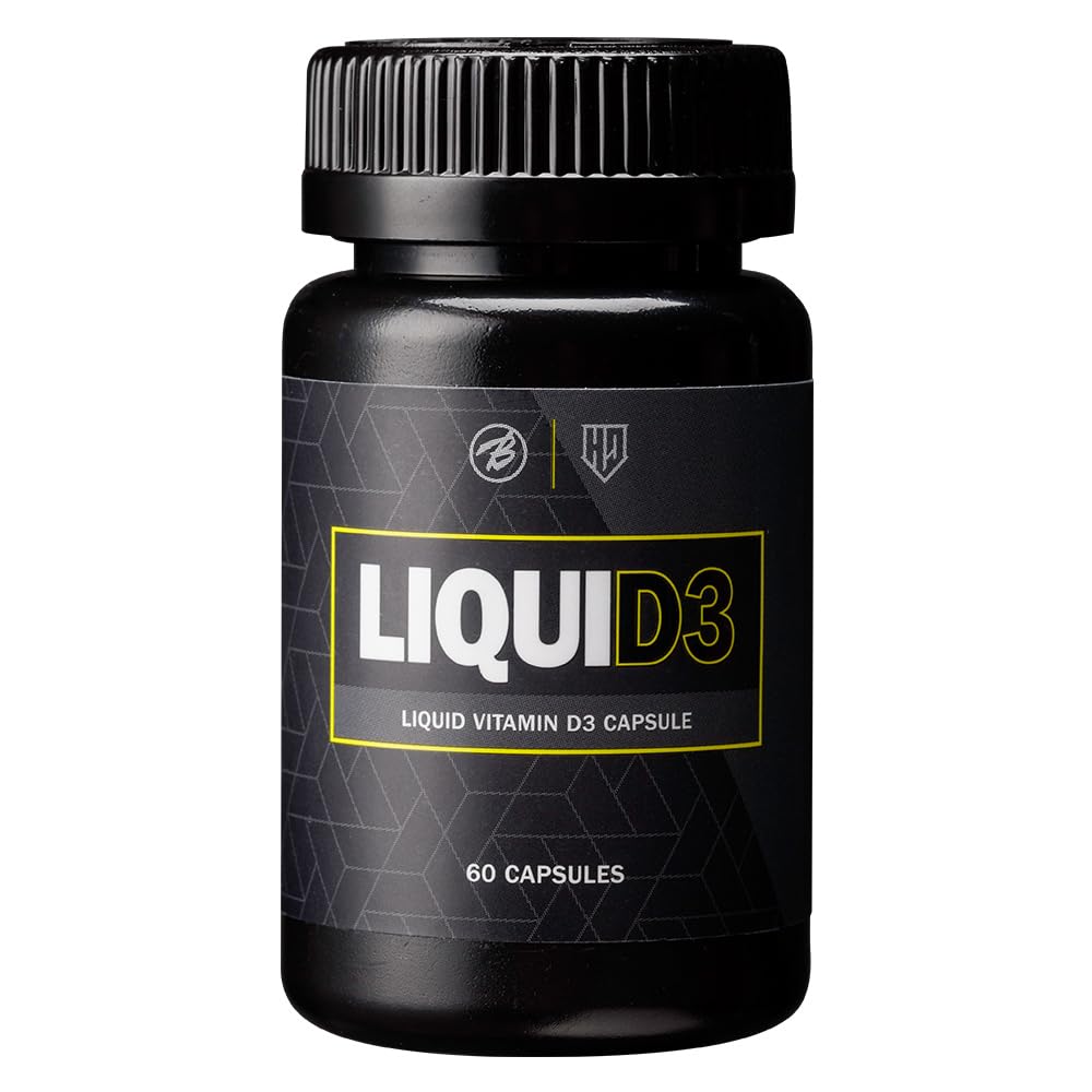 Bulk Sports Vitamin D Supplement, Vitamin D3, Body Reaching Liquid Type, Liquid, 1000 IU x 60 Capsules, Muscle Training, Vitamins