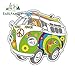 DSNGZ 13cm x 12.1cm per Hippie Bus Peace Love Woodstock Vita personalità Adesivi creativi Adesivi in ​​Vinile per Auto