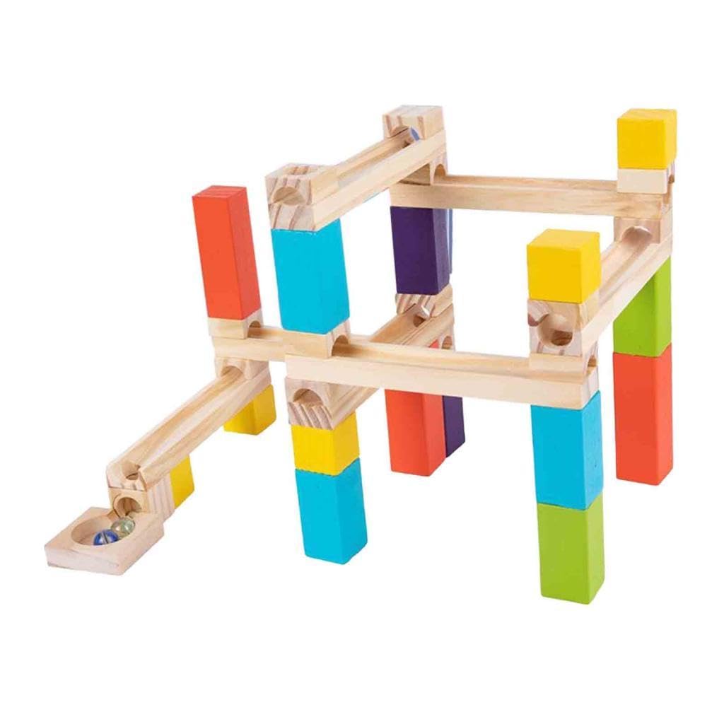 ATORSE™ 33Pcs Marble Track Maze Game for Early Learning Educational Boy and Girl|Toys & Hobbies | Preschool Toys & Pretend Play | Wooden & Handcrafted Toys-image-9