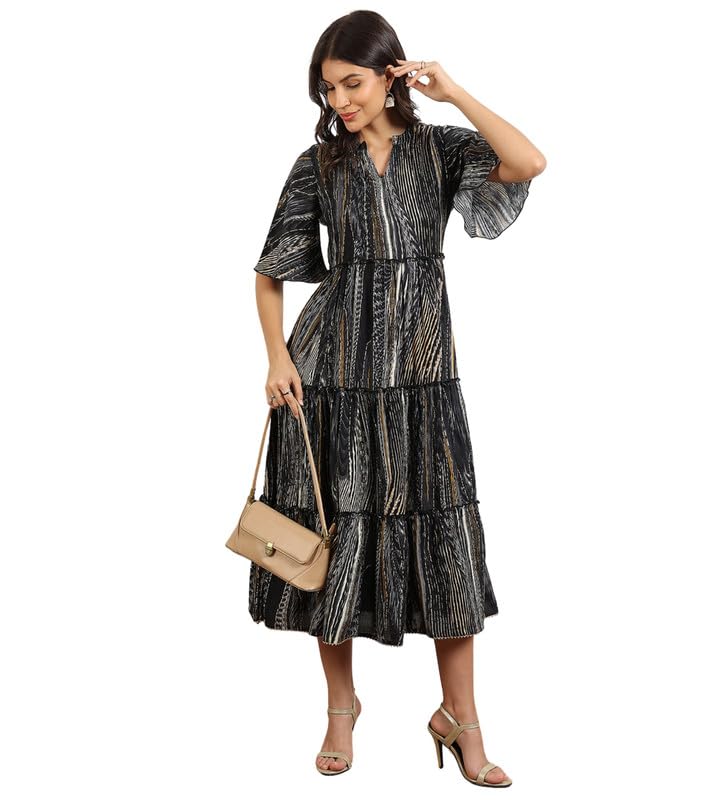 True Shape Western Dresses for Women | Trendy Abstract Print Casual Midi Flare Kurta to Dates, Party & Festive Events | Cotton Dress for Woman | Dress for Women Stylish True Shape Western Dresses for Women | Trendy Abstract Print Casual Midi Flare Kurta to Dates, Party & Festive Events | Cotton Dress for Woman | Dress for Women Stylish