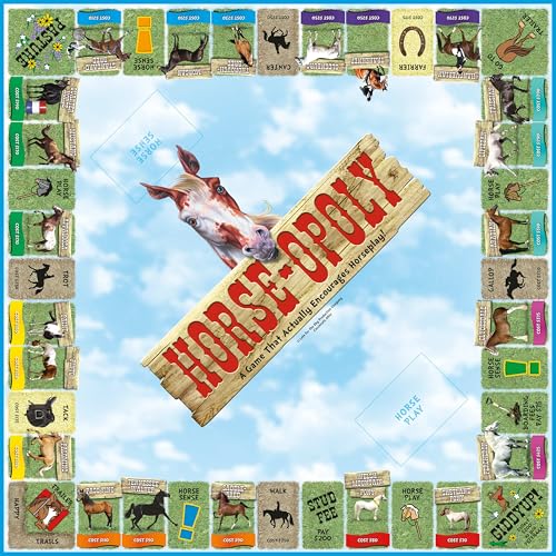 Juego de mesa Horse-Opoly para familias y niños miniatura 6