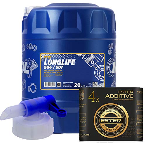 20 Liter, MANNOL 7715 O.E.M. 5W-30 Longlife 504/507 inkl 9929 Motoröladditiv