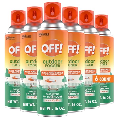 OFF! Outdoor Fogger Backyard Pretreat Kills and Repels Mosquitoes and Flies Fast...