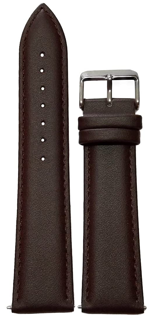 SURU® 18mm Plain Padded Quick Release Ogive Tip Leather Watch Strap/Band for Men Women (Colour - Brown/For Lug Size - 18mm)(Size Guide in 3rd Image) R96 (B098TY1XQF) Amazon Price History, Amazon Price Tracker