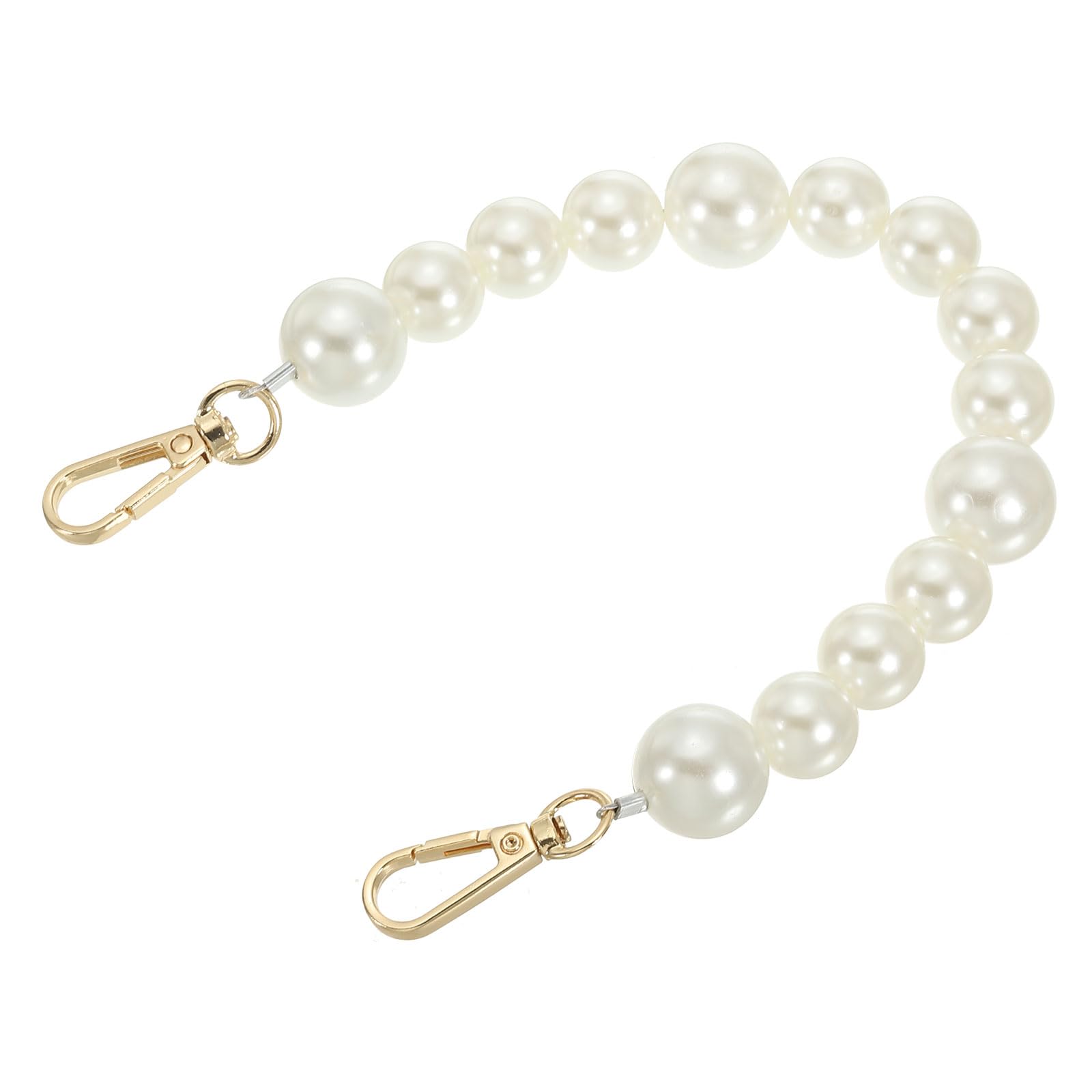PATIKIL Imitation Pearl Bead Purse Chain Strap 12.6" - Image 3