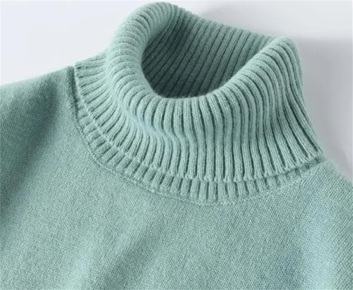 Men Cashmere Turtleneck Sweater Knitted Long Sleeve Pullover2