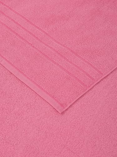 Image of Monte Carlo Essential 100% Cotton Bath Towel | 340 GSM Ultra Lightweight & Quick Dry | Soft Absorbent Large Towel 75x150 cm | Skin Friendly Daily Use Bathroom Towel for Men & Women (Soho) | Rouge