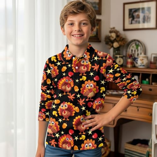 HUIACONG Children Under Shirts Boys Girls Long Sleeve Golf Shirts for Kids3