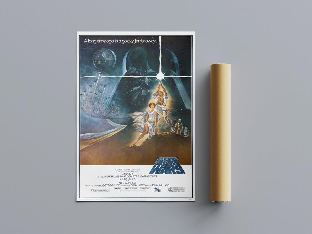 Pixie Posters Multi Colour 70S Classic Movie Posters Star Wars Wall Art (A4 Size 21Cmx29.7cm)