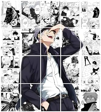 Posters Inc Jujutsu Kaisen Manga Panel Collage Art Kit, Anime ...
