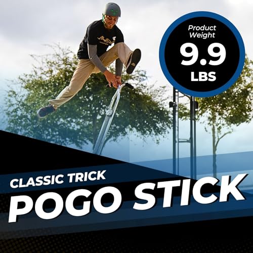Image of Flybar Super Pogo Stick for Kids & Adults 14+ - Strong Spring for Tricks & High Jumping - Steel Frame with Reinforced Foot Pegs - Classic Trick Pogo Stick for Beginners & Pros - Supports 120-210 lbs