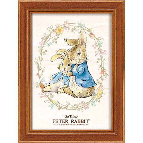 絵画 ピーターラビット ポストカードアート「ピーターとぬいぐるみ」 ゆうパケット かわいい 壁掛けのサムネイル