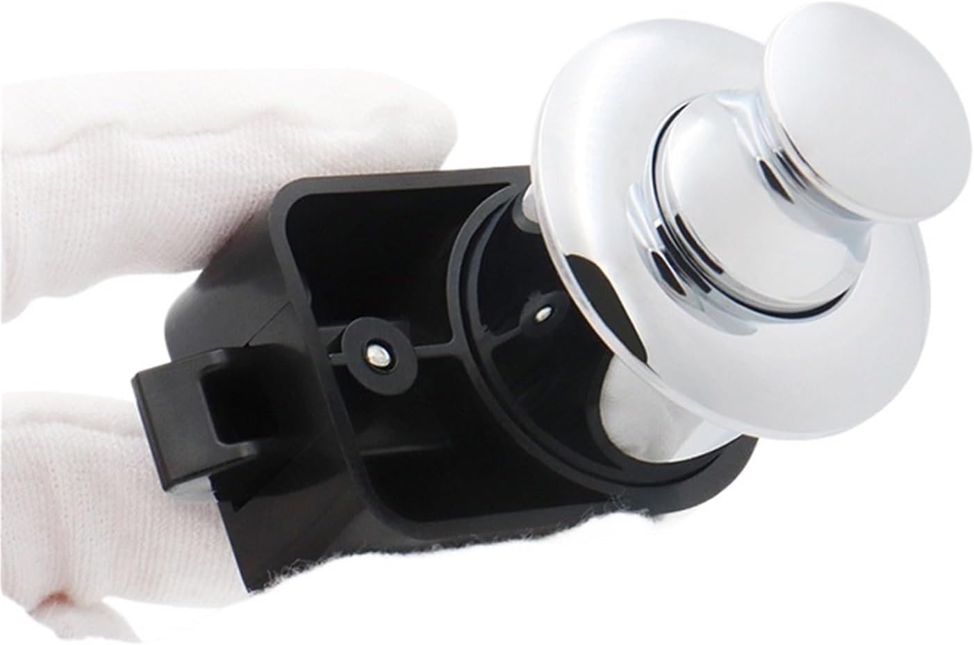 Push Button Latch 5 Pcs Black Push Button Lock 25mm Cut Hole RV Motorhome Kitchen Cabinet Keyless Drawer Handles Yachts Furniture Hardware