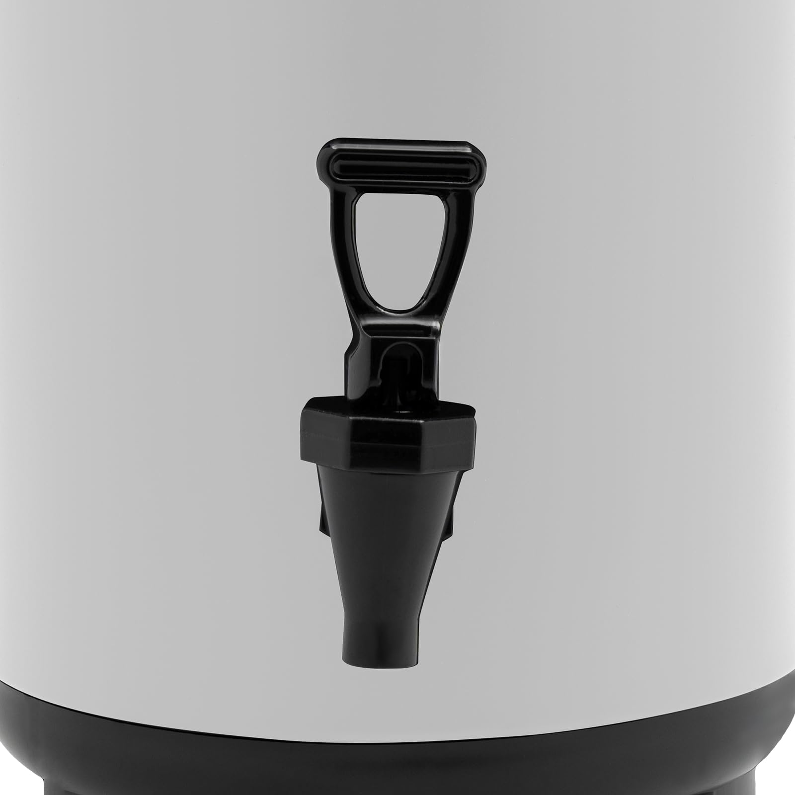 OUKANING Dispenser di bevande isolanti in acciaio inox, 8-12 l, con termometro digitale e rubinetto, doppia parete, mantiene le bevande calde e fredde per 12 ore, grande dispenser di bevande per feste