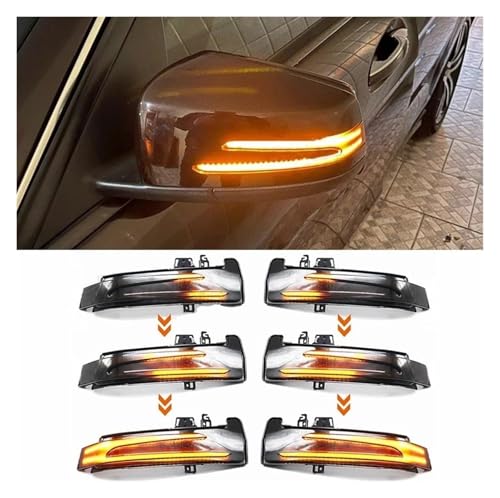 Señal de giro para Benz CLA C117 intermitente dinámico LED ámbar secuencial 2