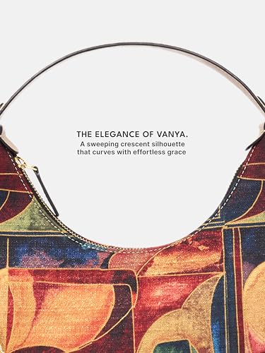 Image of ZOUK Women's Vanya Baguette | Crossbody Vegan Leather Sling Bag | Detachable Strap