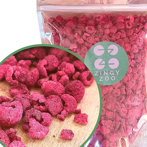Lamponi Liofilizzati Senza Zucchero | XXL 500g Naturale Frutta Liofilizzata | Freeze Dried Fruit Raspberry Frutti di Bosco Disidratati | Frutti Rossi Disidratati | Lamponi Disidratati