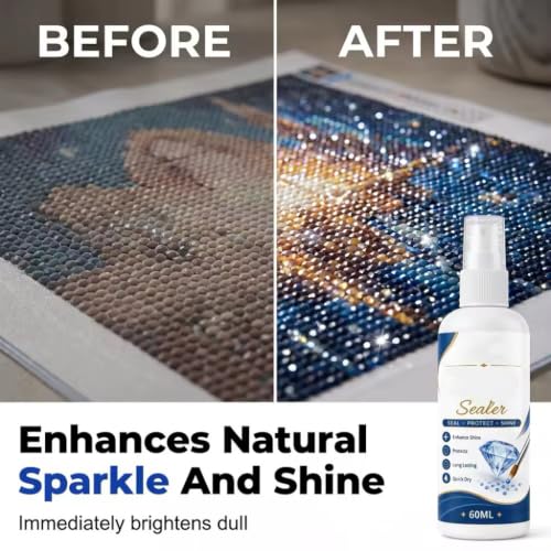 Image of Quick Dry Diamond Art Sealer Spray with Cleaning Cloth (1)