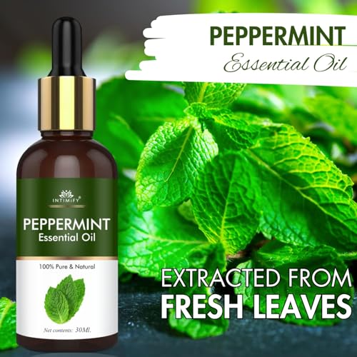 Image of INTIMIFY Peppermint Oil, Peppermint Essential Oil, For Rats, Hair Growth, Cold, For Ants & Insects (30 ml)