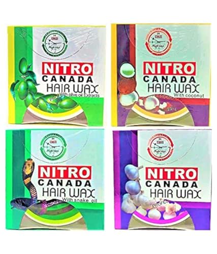 Nitro CANADA HAIR STYLING WAX WITH MULTI FLAVOUR Hair Wax SET OF 4 (300 g)