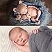 2Pcs Baby Newborn Photo Props Wraps & Photography Mat, DIY Newborn Baby Photo Blanket Swaddle Photography Props Wraps, Infant Soft Faux Fur Photography Backdrops Mat for Baby Boys Girls