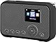 SANGEAN WFR-39 – Kompaktes, portables Internet-Radio mit WiFi, Musik-Streaming, DAB+/FM, Bluetooth - Einfache Bedienung via Control-App, Grau-Schwarz