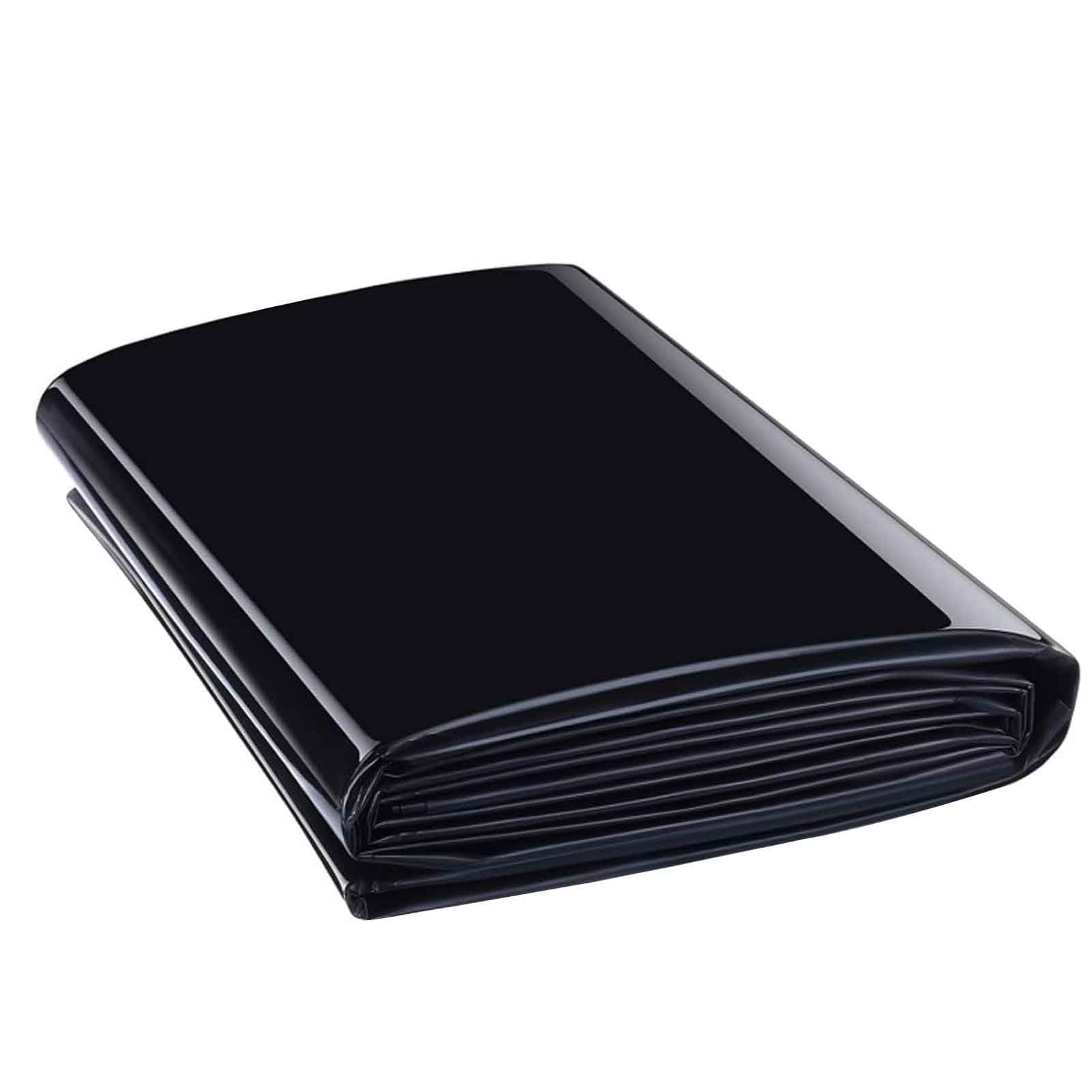 GLDYTVF Pond Liner,Durable HDPE Black Pond Liner - 5 Mil Flexible Fish Pool Preformed Membrane, Waterproof Tarpaulin Sealing Film, Ideal for Garden Ponds (16.4x26.2ft)