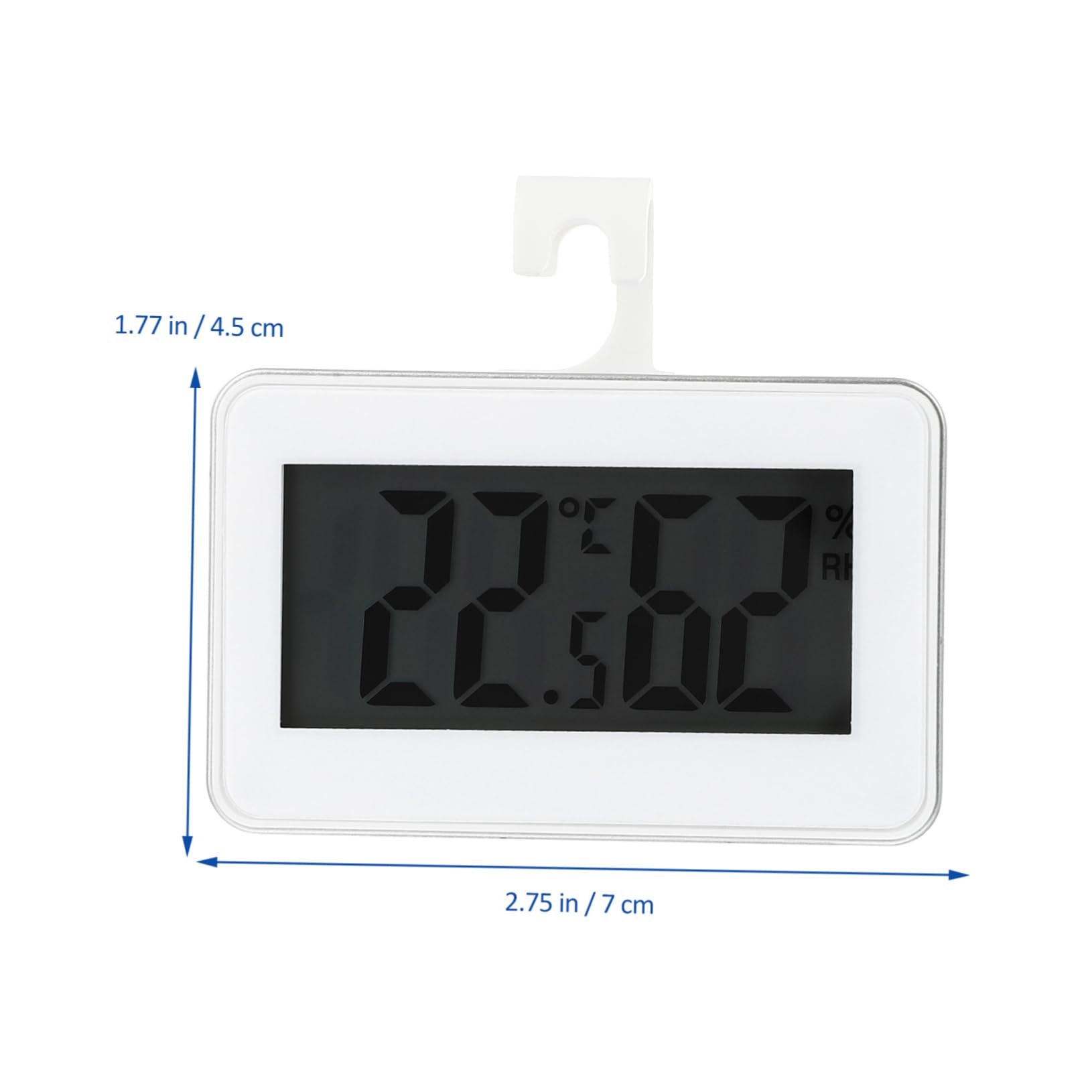 Alipis Room Temperature Thermometer Digital Fridge Freezer Gauge Easy Read Hygrometer