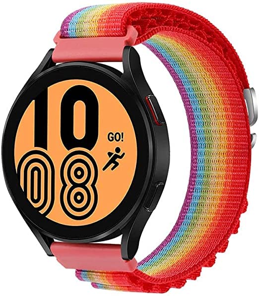 ARTMU� 22mm Strap for Noise colorfit Buzz/Noise colorfit Endurance, Alpine Loop Nylon Bands 22mm Adjustable Sport Strap with G-Hook Wristbands for Women Men (Rainbow) (B0BPMVZ2R9) Amazon Price History, Amazon Price Tracker