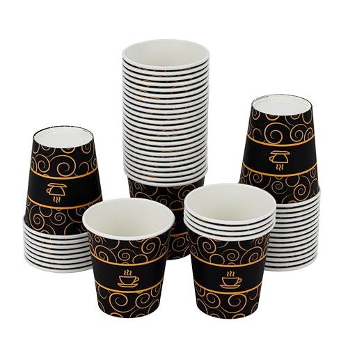 Packwell Paper cup 6.5 oz 50 pcs disposable paper cups perfect for coffee tee etc