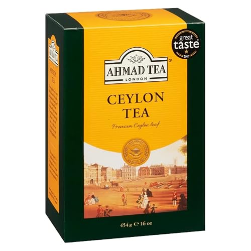 Ahmad Tea Black Tea, Ceylon Loose Leaf, 454G - Caffeinated And Sugar-Free #TOP6