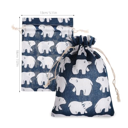 Bolsas de yute resistentes de diseño elegante para joyas y regalos 3