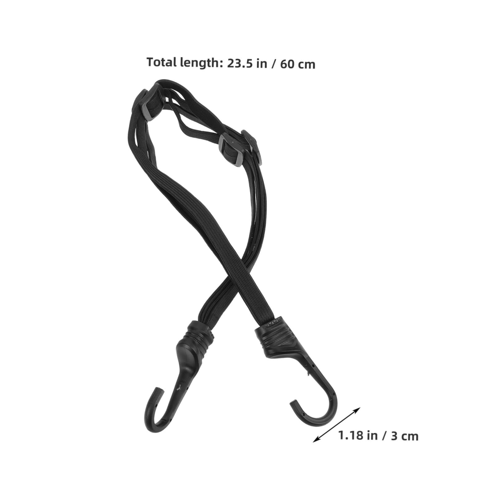 ULTECHNOVO 5pezzi Corda Elastica Bungee Con Ganci Per e Caschi Fissaggio Sicuro Per Bagagli Corda Resistente Accessorio Versatile Per Trasporto e Sicurezza