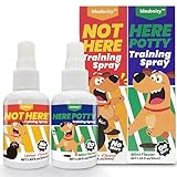Mesboizy Dog Pee Spray Set, Includes Here Potty & Not Here Training Spray, Puppy Pee Spray, Helps Dogs Develop Proper Potty Habitss (1.69 fl oz Each)
