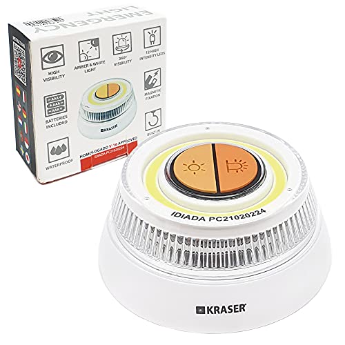 KRASER KR4V16W - Luces de emergencia para carretera, luz intermitente, luz de...