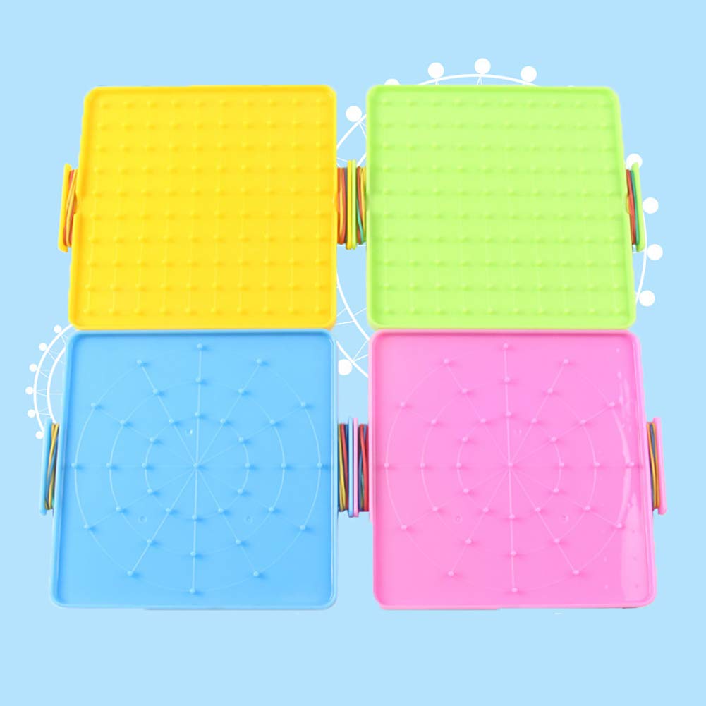 4Pcs 16x16cm Double-Sided Array Nail Geoboards Chi... – Vicedeal
