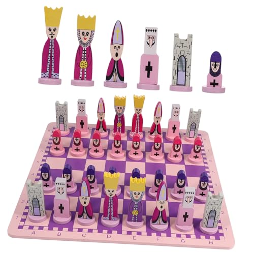 Jeu d'échecs pliable en bois 30x30 cm idée cadeau éducatif idéal