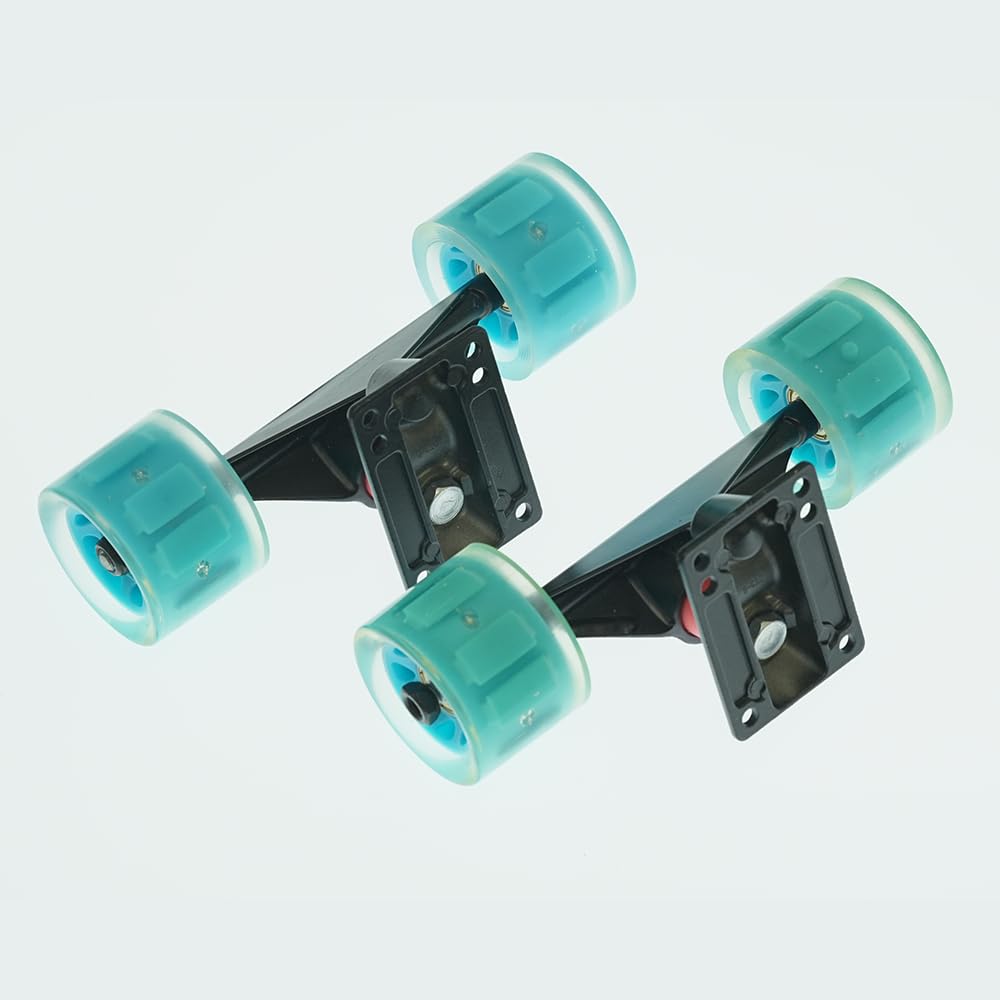 GOKIRUXX 5inch Skateboard Trucks 60mm Wheels and Bearings Set with Bearings Skateboard Wheels Set Skateboard Pads Skateboard Hardware