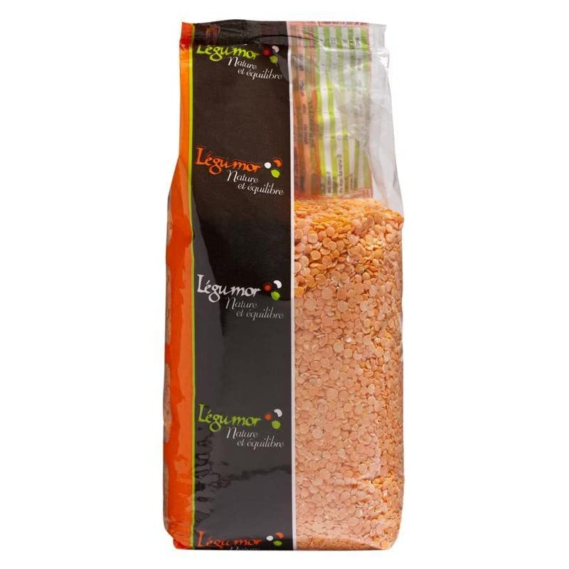 LEGUMOR - Legumor Lentilles Corail 1Kg - Lot De 3 - Vendu Par Lot