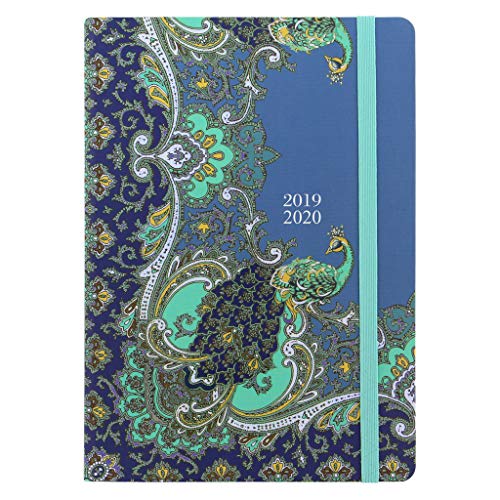 Télécharger LETTS Agenda scolaire Paisley A5 1 semaine sur 2 pages multilingue Peacock 2019/20 Francais PDF