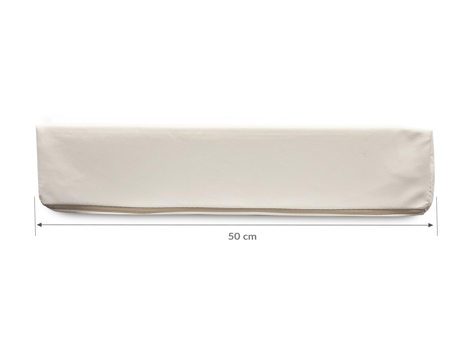 QUIRUMED Cojín cuña, Medidas 40 x 50 x 13 cm, Color Blanco, Ergonómico, Polipiel, Relleno Flexible, Cojín Masaje, Fisioterapia, Apoyo para la Espalda