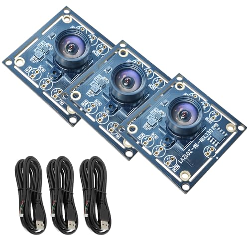 CISSIYOG OV9732 Kameramodul 3 STK 100-Grad-Kameramodul Kompatibel mit Autodart Kamerasystem 1280 X 720 mit 2 Meter Kabel USB-Treiber