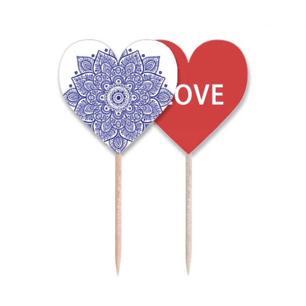 Cure-dents cœur violet romantique pour décorer les buffets de mariage et fêtes