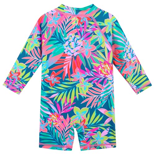 Image of XFGIRLS Baby /Toddler Girls Swimsuit Long Sleeve One-Piece Bathing Suit Rash Guard